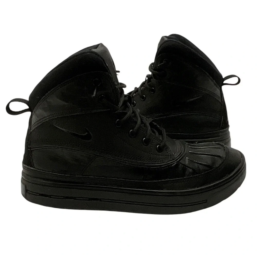 Nike ACG Woodside 2 High Triple Black Youth Outdoor Winter Hiking Boots 6.5Y